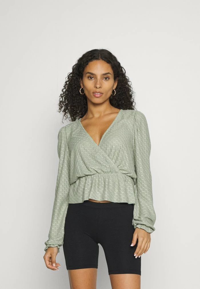 ONLY Petite ONLSTEFFIE V NECK - Jumper - Seagrass 3 ONLY Petite ONLSTEFFIE V NECK - Jumper - Seagrass