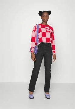 ONLY Petite ONLJIGGLY LIFE CROPPED - Jumper - Pink/red -ONLY Petite store 97d3869e292c4db0a9d9fe3e5195e0e3