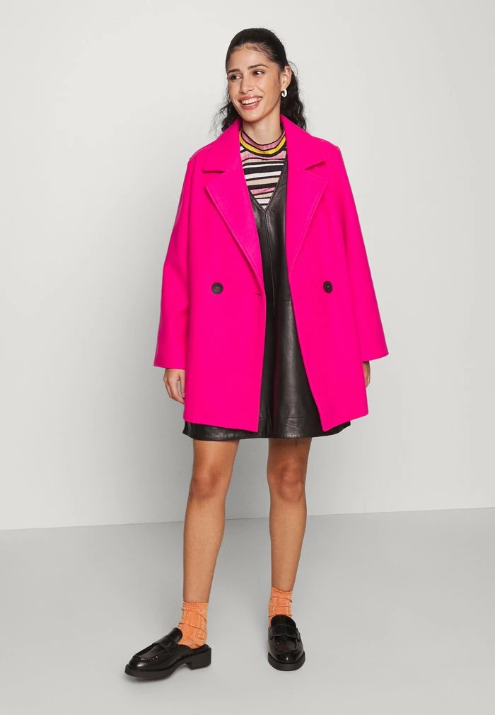 ONLY Petite ONLWEMBLEY LOOSE JACKET - Short Coat - Fuchsia 6 ONLY Petite ONLWEMBLEY LOOSE JACKET - Short Coat - Fuchsia - Image 4