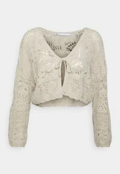 ONLY Petite ONLBEACH LIFE O NECK - Cardigan - Pumice Stone -ONLY Petite store 98f93c74dfc444f2ad883d8cc9d9cd95
