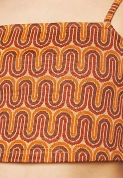 ONLY Petite ONLSIGGA - Top - Orange, Brown -ONLY Petite store 98ffdb0b9e794c5a9dad178c19784aec