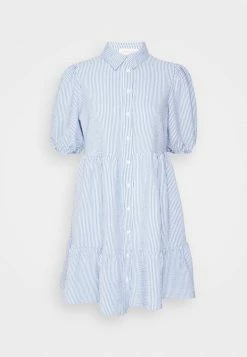 ONLY Petite ONLCASSIE LAYERED BUTTON DRESS - Day Dress - Cloud Dancer/medium Denim Blue 12 ONLY Petite ONLCASSIE LAYERED BUTTON DRESS - Day Dress - Cloud Dancer/medium Denim Blue -ONLY Petite store 9969323d792d4b638c3f89c26e6c545b