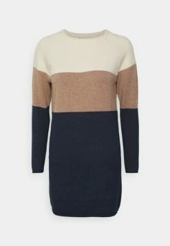 ONLY Petite ONLLILLO DRESS - Jumper Dress - Whitecap/gray Melange/brownie Melange/martime Blue Melange -ONLY Petite store 9baafdb7d7e0400db2fc1c57b5988008