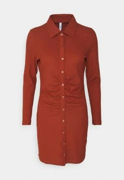 ONLY Petite ONLHONEY SHIRT DRESS - Jersey Dress - Roasted Russet 12 ONLY Petite ONLHONEY SHIRT DRESS - Jersey Dress - Roasted Russet -ONLY Petite store 9cd70523cb8d4245bd046c6c29bb3a99