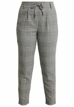 ONLY Petite ONLPOPTRASH EASY SAVIL CHECK PANT - Trousers - Black/merlot -ONLY Petite store 9cf3a3b42c5b44088d95a1794bf846f9