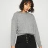 ONLY Petite ONLFRIDA HOOD - Jumper - Medium Grey Melange -ONLY Petite store 9de5609312fd477685aa9412d67a0363