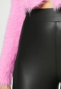 ONLY Petite ONLCOOL COATED PETITE - Leggings - Trousers - Black -ONLY Petite store a0065d1e476a465b872a68fa2e57c4e1