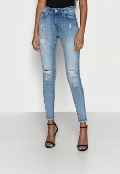 ONLY Petite ONLBLUSH LIFEMID - Jeans Skinny Fit - Light Blue Denim