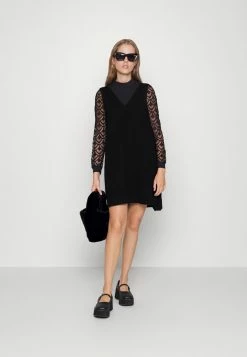 ONLY Petite ONLLESL DRESS - Jumper Dress - Black -ONLY Petite store a1a038e0603f422fa399b264f07303a8