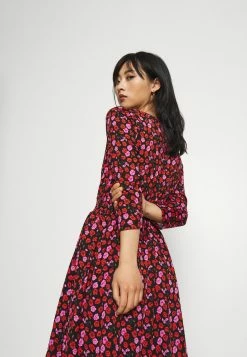 ONLY Petite ONLPELLA 3/4 WRAP SHORT DRESS - Jersey Dress - Black/orange -ONLY Petite store a35f45c3304841fca733b740d60aa9df