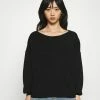 ONLY Petite ONLPOPTESSA BOATNECK - Jumper - Black -ONLY Petite store a37c0f762dc642558e255ac1a2a1a2e0