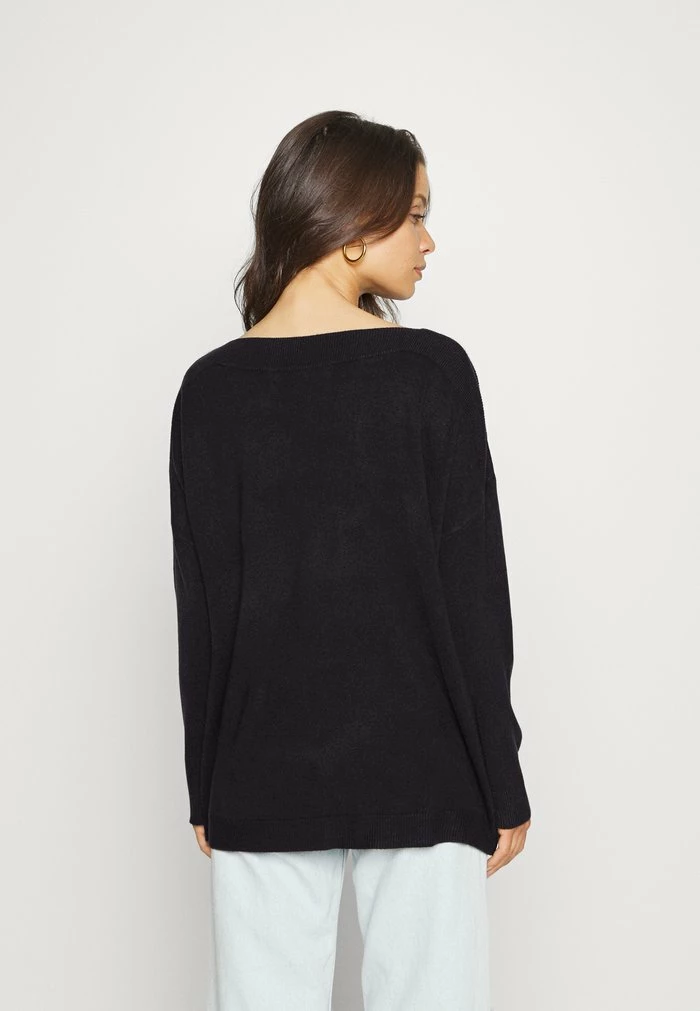 ONLY Petite ONLAMALIA BOATNECK - Jumper - Black 5 ONLY Petite ONLAMALIA BOATNECK - Jumper - Black - Image 3