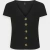 ONLY Petite ONLNELLA BUTTON - Print T-shirt - Black 2 ONLY Petite ONLNELLA BUTTON - Print T-shirt - Black -ONLY Petite store a428ac79faf4491ead34456ba9e3748d