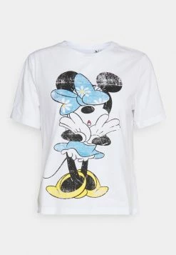 ONLY Petite ONLINC MINNIE DAISY - Print T-shirt - White