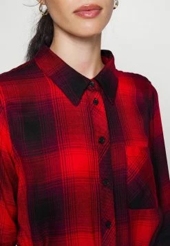 ONLY Petite ONLRILEY LIFE DRESS - Shirt Dress - Mineral Red -ONLY Petite store a74a13a7b3154be786a316b0feed46a4