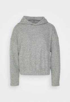 ONLY Petite ONLFRIDA HOOD - Jumper - Medium Grey Melange -ONLY Petite store a986266ef0b14e5880af1d57f7671266