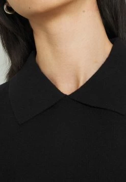 ONLY Petite ONLBUBI COLLAR VEST - Jumper - Black -ONLY Petite store aa98826db9294a40b301d8525e73c232