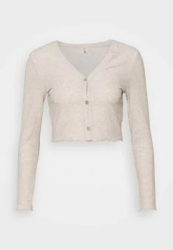 ONLY Petite ONLNELLA SHORT BUTTON CARDIGAN - Cardigan - Pumice Stone -ONLY Petite store ab3a1a101c44489190df6128c6a81835