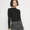 ONLY Petite ONLEMMA HIGH NECK - Long Sleeved Top - Black -ONLY Petite store abe6f24563a74848948e557a1092a312