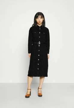 ONLY Petite store 9 ONLY Petite ONLMYTH LIFEBELT DRESS - Denim Dress - Black