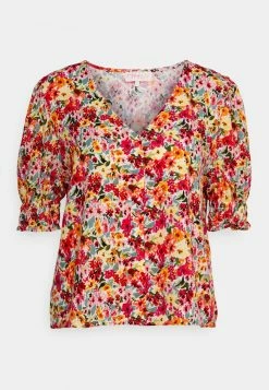 ONLY Petite ONLFREDERIKKE V NECK - Blouse - Cloud Dancer/pink -ONLY Petite store aceafadbca394a929d04e8142cfa7bc7