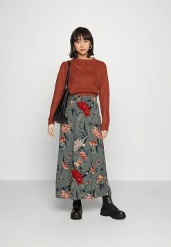 Alternative view of ONLY Petite ONLNOVA LONG SKIRT - Maxi Skirt - Balsam Green