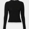 ONLY Petite ONLLIVE LOVE PUFF - Long Sleeved Top - Black