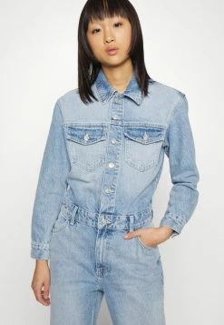 ONLY Petite ONLINC DREA LIFE - Jumpsuit - Light Blue Denim -ONLY Petite store ae5dce33cd9847ab9cd5c89fcee8bcb4