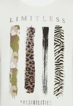 ONLY Petite ONLARISA WILD BOX - Print T-shirt - White -ONLY Petite store aeab0ebce68940239e7fdaf0169f53c1