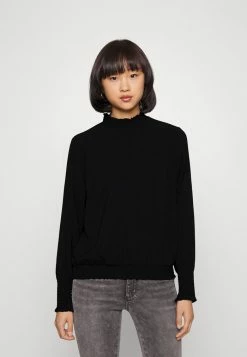 ONLY Petite ONLMETTE INGA HIGH NECKSMOCK - Blouse - Black