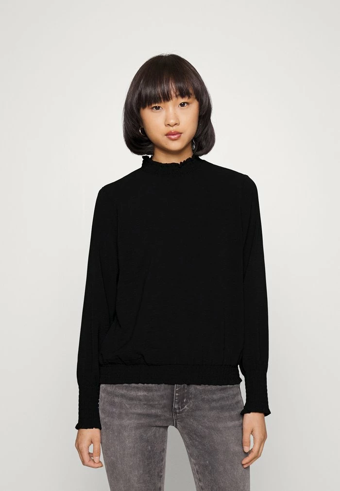 ONLY Petite ONLMETTE INGA HIGH NECKSMOCK - Blouse - Black 3 ONLY Petite ONLMETTE INGA HIGH NECKSMOCK - Blouse - Black