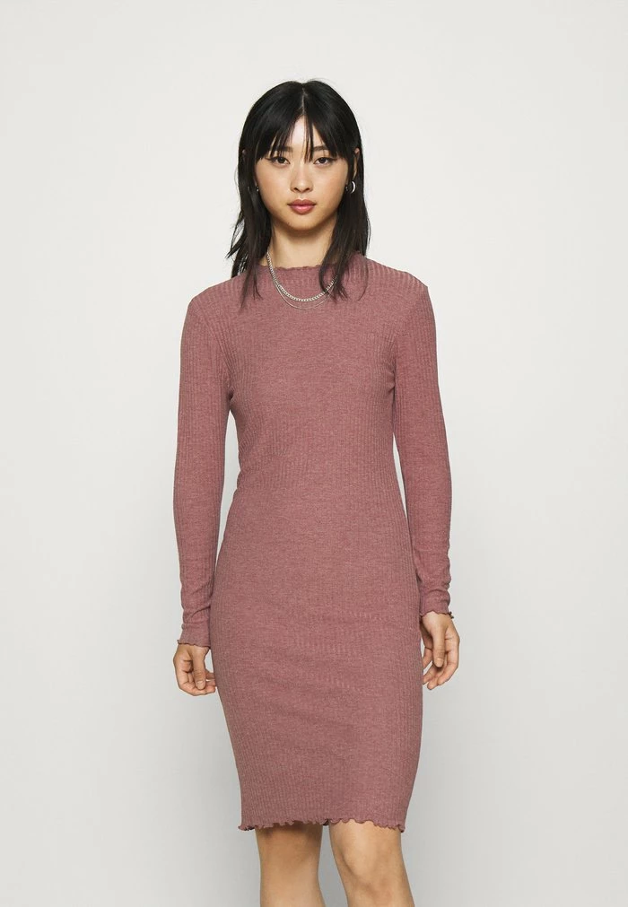 ONLY Petite ONLEMMA HIGH NECK DRESS - Shift Dress - Rose Brown 3 ONLY Petite ONLEMMA HIGH NECK DRESS - Shift Dress - Rose Brown