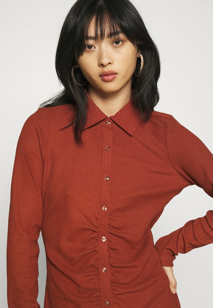 ONLY Petite ONLHONEY SHIRT DRESS - Jersey Dress - Roasted Russet 6 ONLY Petite ONLHONEY SHIRT DRESS - Jersey Dress - Roasted Russet - Image 4