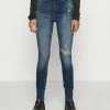 ONLY Petite ONLFOREVER HIGH SKINNY DESTROY - Jeans Skinny Fit - Dark Blue Denim 2 ONLY Petite ONLFOREVER HIGH SKINNY DESTROY - Jeans Skinny Fit - Dark Blue Denim -ONLY Petite store b0905d2010c943928ae4b561a6ba5f99