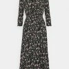 ONLY Petite ONLPELLA DRESS - Day Dress - Black/flowering Vines