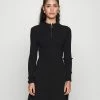 ONLY Petite ONLDEE HAZEL ZIP DRESS - Jumper Dress - Black -ONLY Petite store b332cdb3084844b491abe6448ed3bb51