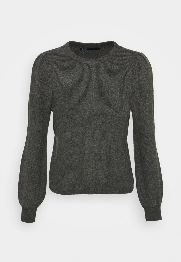ONLY Petite ONLKATIA PUFF - Jumper - Dark Grey Melange 6 ONLY Petite ONLKATIA PUFF - Jumper - Dark Grey Melange - Image 4