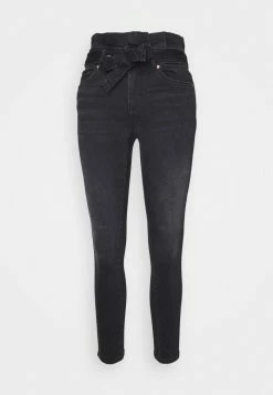ONLY Petite ONLHUSH LIFE PAPERBAG - Jeans Skinny Fit - Black