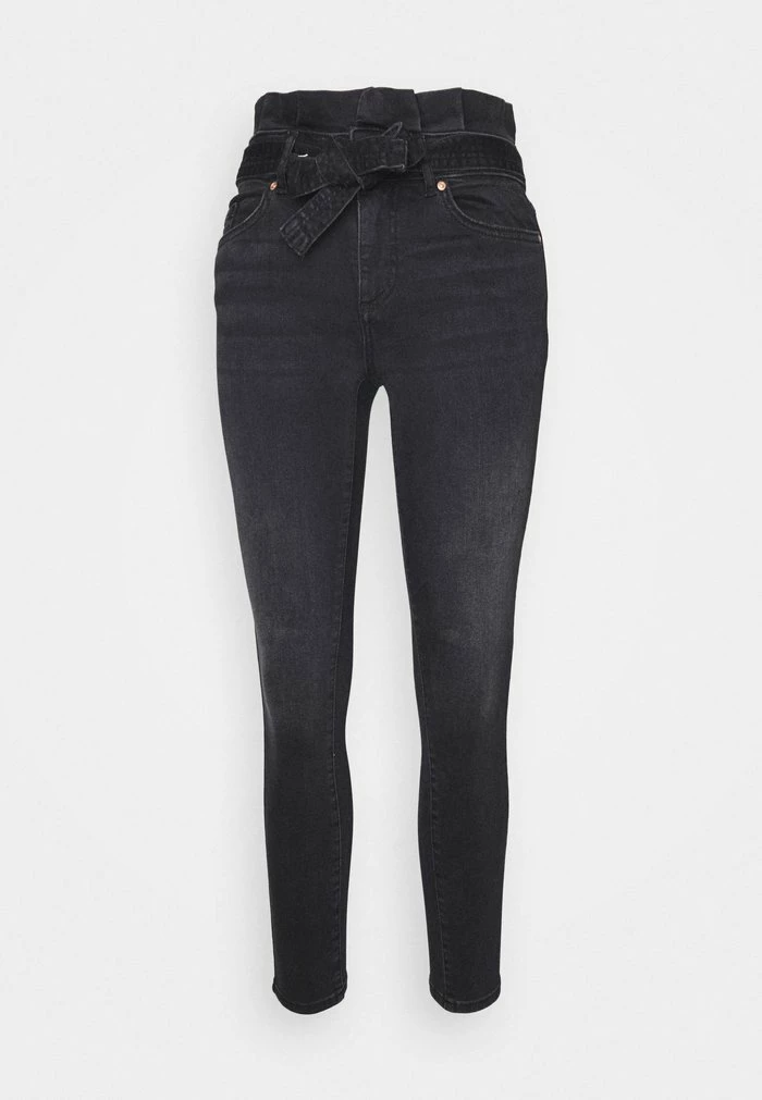 ONLY Petite ONLHUSH LIFE PAPERBAG - Jeans Skinny Fit - Black 3 ONLY Petite ONLHUSH LIFE PAPERBAG - Jeans Skinny Fit - Black