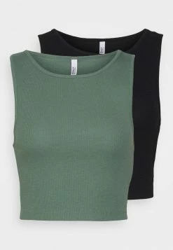 ONLY Petite ONLKENYA CROPPED 2 PACK - Top - Black/aurel Wreath 14 ONLY Petite ONLKENYA CROPPED 2 PACK - Top - Black/aurel Wreath -ONLY Petite store b4fd760625904add9ff5ed0fbe10bc26