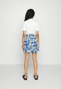 ONLY Petite ONLFREDERIKKE SMOCK SKIRT - Mini Skirt - Cloud Dancer /surf The Web -ONLY Petite store b5e044d6a598429e96e855d3227a5695