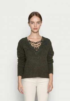 ONLY Petite ONLISOLDE STAY PULL - Jumper - Forest Night Melange