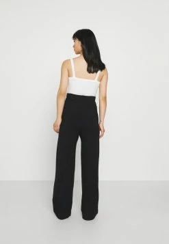 ONLY Petite ONLCOZY WIDE PANTS - Trousers - Black -ONLY Petite store b6daa43f45e04cdd9016815ed460c853