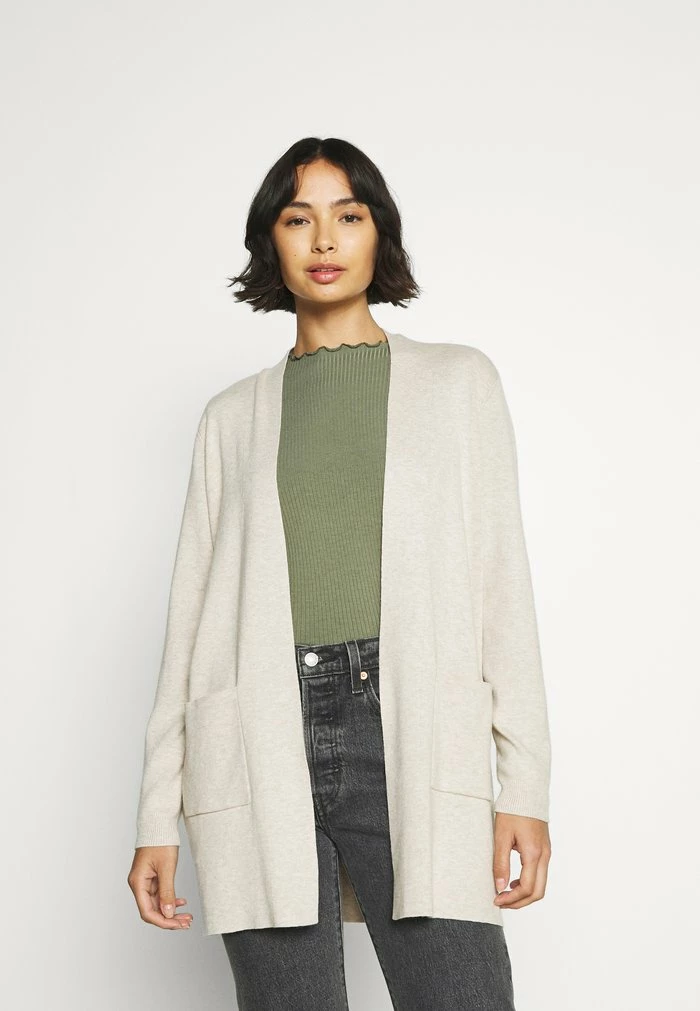 ONLY Petite ONLAUGUSTA OPEN CARDIGAN - Cardigan - Pumice Stone 3 ONLY Petite ONLAUGUSTA OPEN CARDIGAN - Cardigan - Pumice Stone
