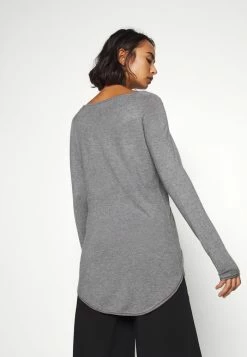 ONLY Petite ONLMILA LACY LONG - Jumper - Medium Grey Melange -ONLY Petite store b85ae3026a3049c6826069467a2ef3de