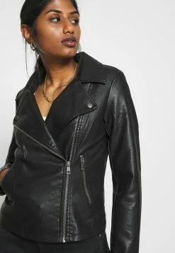 ONLY Petite ONLMELISA BIKER - Faux Leather Jacket - Black 13 ONLY Petite ONLMELISA BIKER - Faux Leather Jacket - Black -ONLY Petite store b8c0c0d4ce2047b78f587ba991604ceb