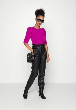 ONLY Petite ONLPOPTRASH EASY PAPERBAG - Trousers - Black -ONLY Petite store b91d54027573475896a2f3d8c0b84935
