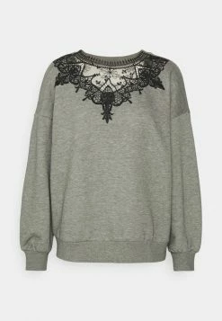 ONLY Petite ONLWANTED - Sweatshirt - Medium Grey/melange/black -ONLY Petite store ba0c1d52191d4a32b41fffb60d6c9ce1