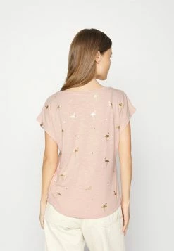 ONLY Petite ONLFEATHER - Print T-shirt - Rose Smoke/gold -ONLY Petite store bac868e055564b2f9bc6fcfe9cff54b9