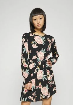 ONLY Petite ONLMARY SMOCK DRESS - Day Dress - Black -ONLY Petite store bb783797122b44d6b595d5c3f7e669f9